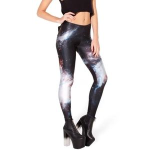 Blackmilk black galaxy leggings